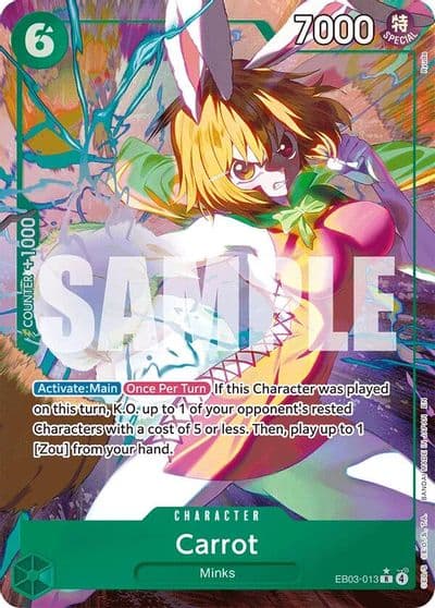 Carrot Alternate Art Extra Booster: One Piece Heroines Edition One Piece card