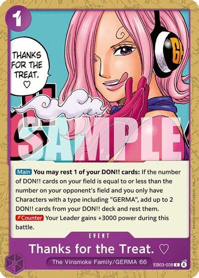 Thanks for the Treat Extra Booster: One Piece Heroines Edition One Piece card
