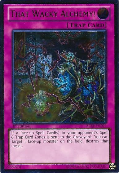 That Wacky Alchemy UTR Abyss Rising Yu-Gi-Oh! card