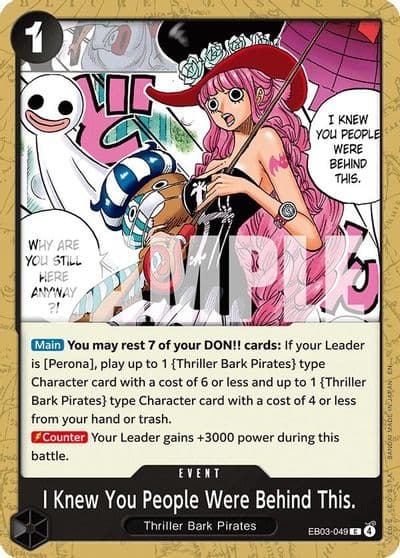 I Knew You People Were Behind This Extra Booster: One Piece Heroines Edition One Piece card