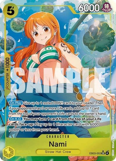 Nami 053 Alternate Art Extra Booster: One Piece Heroines Edition One Piece card