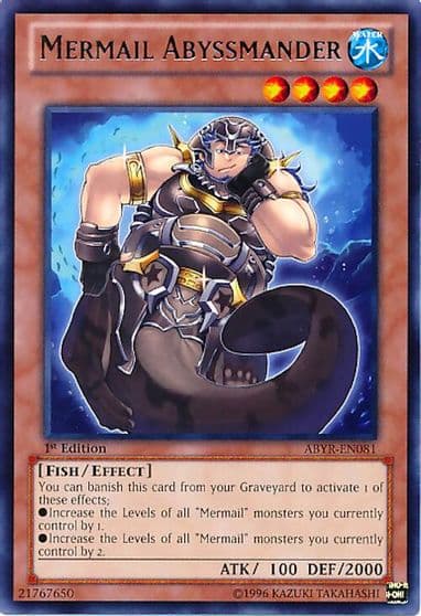 Mermail Abyssmander Abyss Rising Yu-Gi-Oh! card