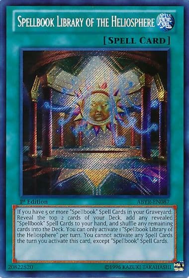Spellbook Library of the Heliosphere Abyss Rising Yu-Gi-Oh! card