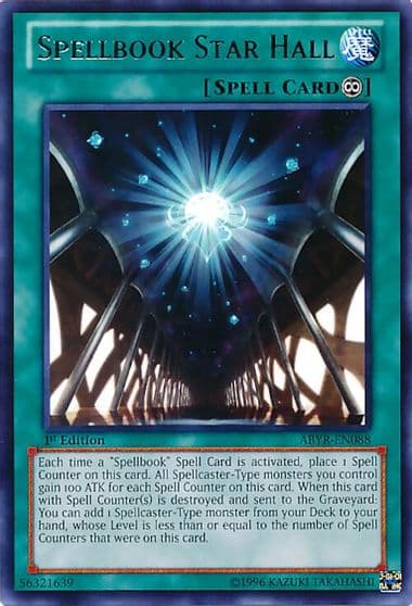 Spellbook Star Hall Abyss Rising Yu-Gi-Oh! card