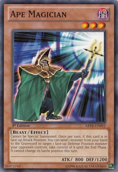 Ape Magician Abyss Rising Yu-Gi-Oh! card