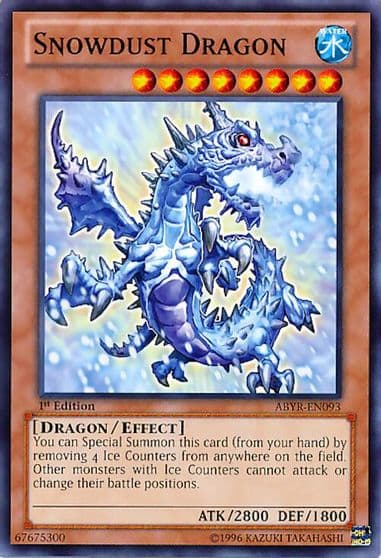 Snowdust Dragon Abyss Rising Yu-Gi-Oh! card