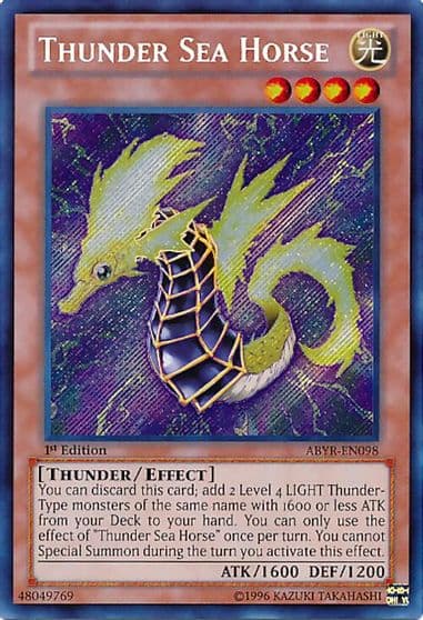 Thunder Sea Horse Abyss Rising Yu-Gi-Oh! card