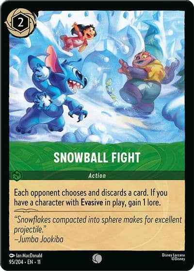 Snowball Fight Winterspell Lorcana card
