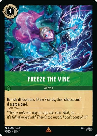 Freeze the Vine Winterspell Lorcana card