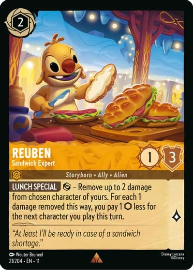 Reuben Sandwich Expert Winterspell Lorcana card