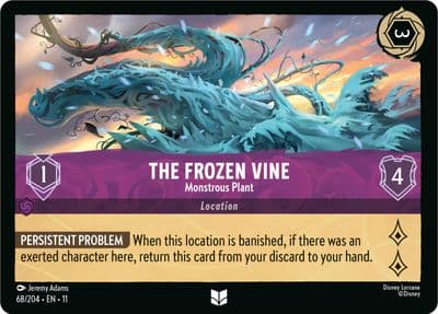 The Frozen Vine Monstrous Plant Winterspell Lorcana card