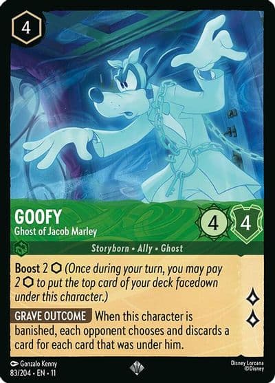 Goofy Ghost of Jacob Marley Winterspell Lorcana card