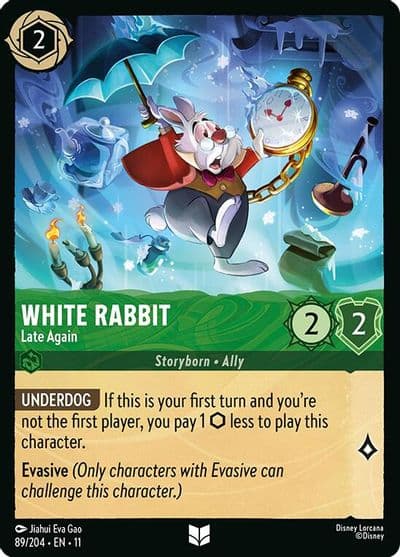 White Rabbit Late Again Winterspell Lorcana card