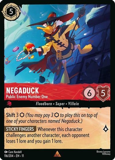 Negaduck Public Enemy Number One Winterspell Lorcana card
