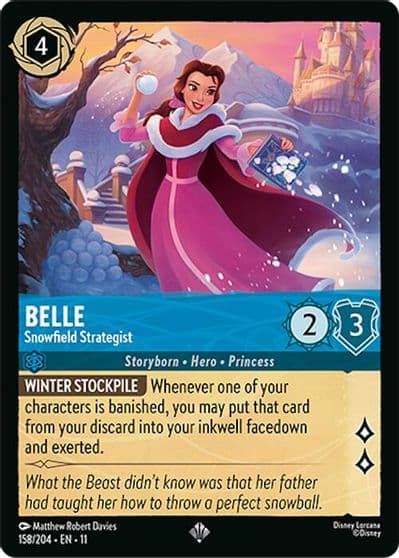 Belle Snowfield Strategist Winterspell Lorcana card