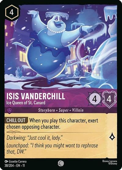 Isis Vanderchill Ice Queen of St Canard Winterspell Lorcana card