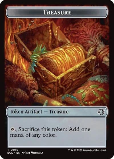 Treasure Shapeshifter Double Sided Token Commander: Lorwyn Eclipsed Magic card