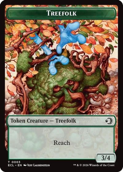 Treefolk Goblin Double Sided Token Lorwyn Eclipsed Magic card