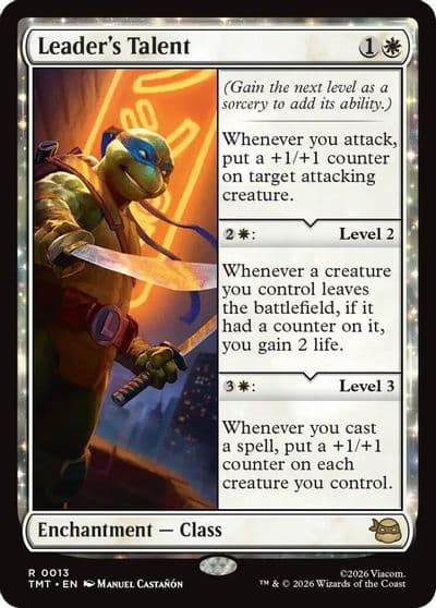 Leaders Talent Teenage Mutant Ninja Turtles Magic card