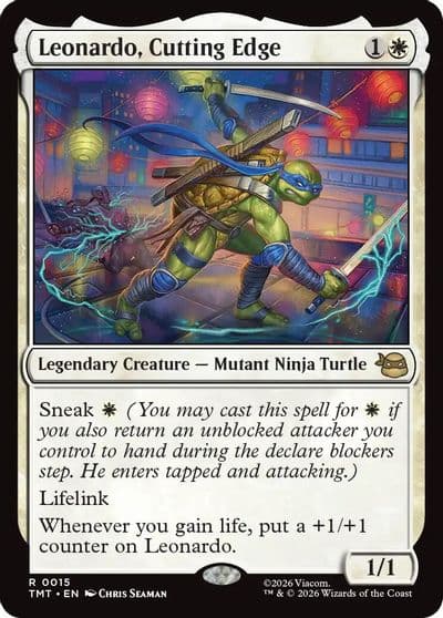 Leonardo Cutting Edge Teenage Mutant Ninja Turtles Magic card