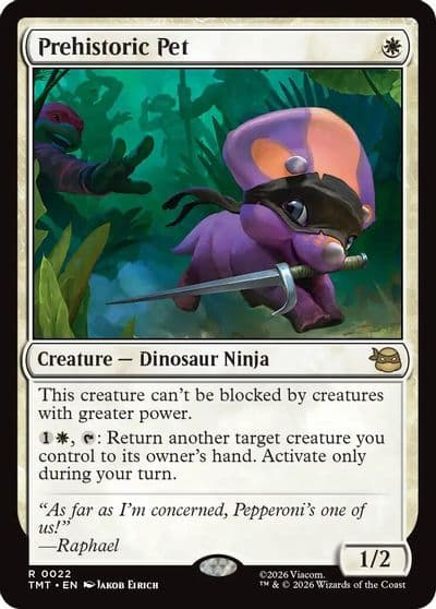 Prehistoric Pet Teenage Mutant Ninja Turtles Magic card