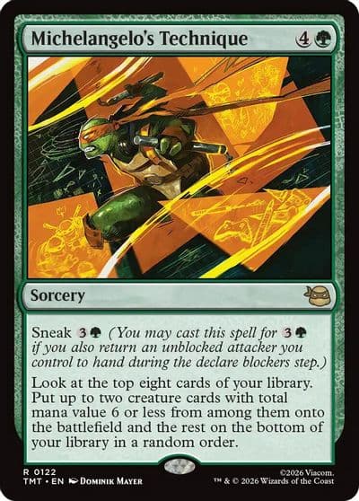 Michelangelos Technique Teenage Mutant Ninja Turtles Magic card