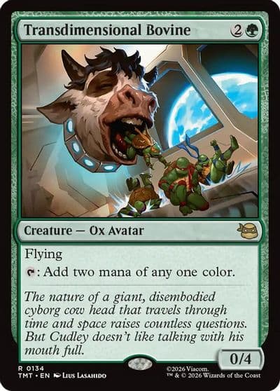 Transdimensional Bovine Teenage Mutant Ninja Turtles Magic card
