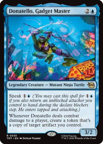 Donatello Gadget Master Teenage Mutant Ninja Turtles Magic card