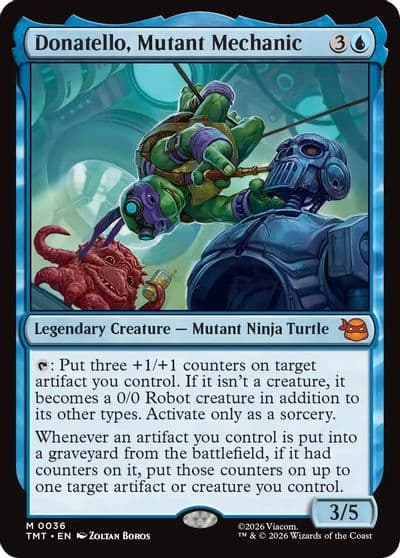 Donatello Mutant Mechanic Teenage Mutant Ninja Turtles Magic card