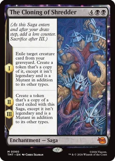 The Cloning of Shredder Teenage Mutant Ninja Turtles Magic card