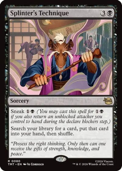 Splinters Technique Teenage Mutant Ninja Turtles Magic card