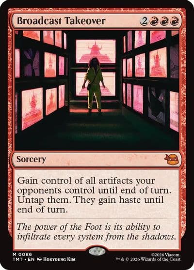 Broadcast Takeover Teenage Mutant Ninja Turtles Magic card