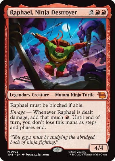 Raphael Ninja Destroyer Teenage Mutant Ninja Turtles Magic card