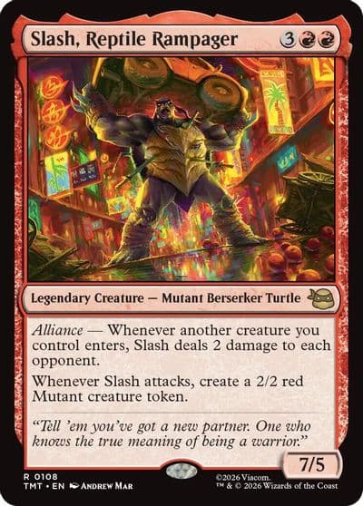 Slash Reptile Rampager Teenage Mutant Ninja Turtles Magic card