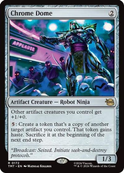 Chrome Dome Teenage Mutant Ninja Turtles Magic card