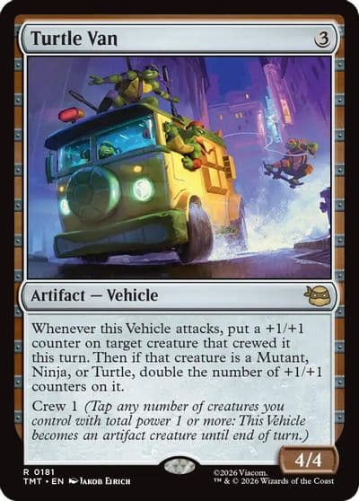 Turtle Van Teenage Mutant Ninja Turtles Magic card