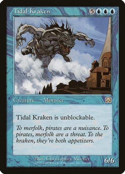 Tidal Kraken Mercadian Masques Magic card
