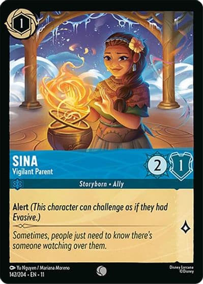 Sina Vigilant Parent Winterspell Lorcana card