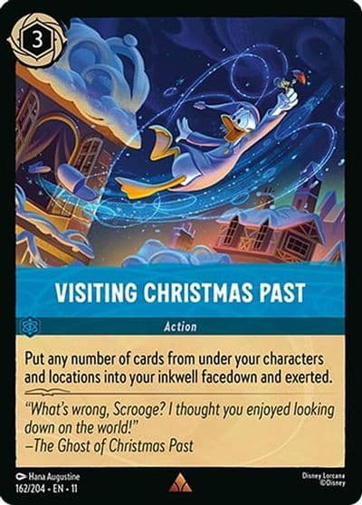 Visiting Christmas Past Winterspell Lorcana card