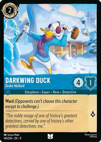Darkwing Duck Drake Mallard Winterspell Lorcana card
