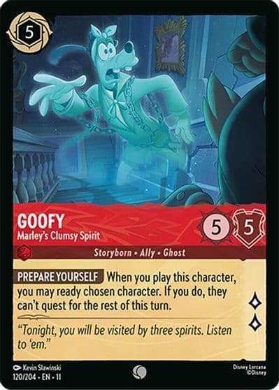 Goofy Marleys Clumsy Spirit Winterspell Lorcana card