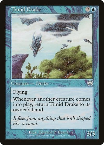Timid Drake Mercadian Masques Magic card