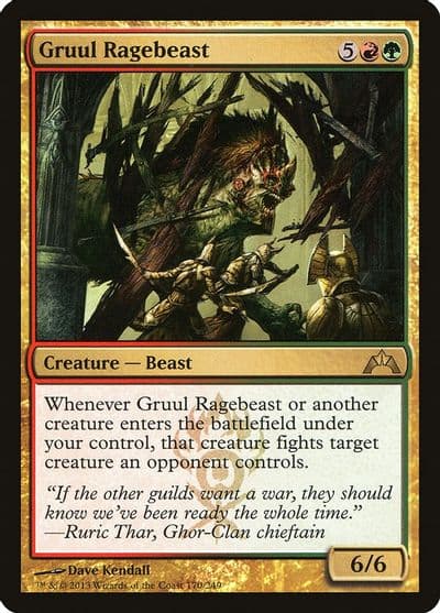 Gruul Ragebeast Gatecrash Magic card