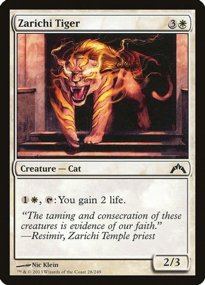 Zarichi Tiger Gatecrash Magic card