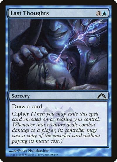 Last Thoughts Gatecrash Magic card