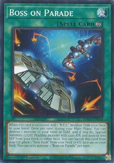 Boss on Parade Burst Protocol Yu-Gi-Oh! card