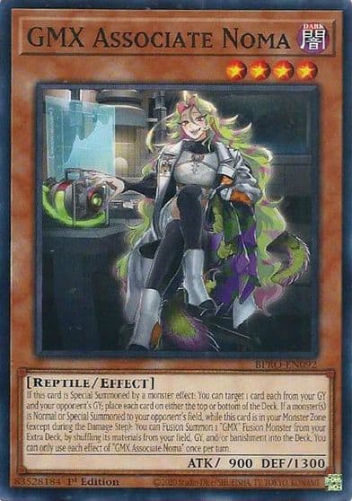 GMX Associate Noma Burst Protocol Yu-Gi-Oh! card