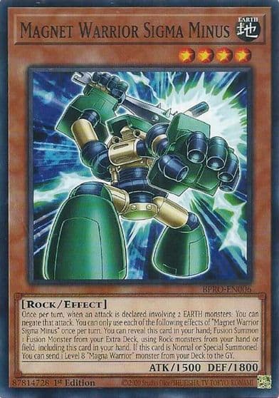 Magnet Warrior Sigma Minus Burst Protocol Yu-Gi-Oh! card