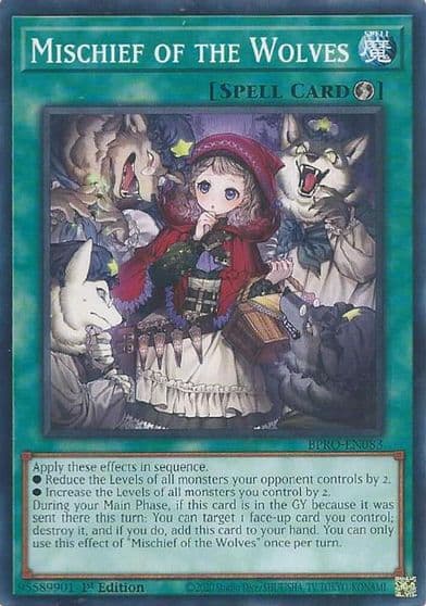 Mischief of the Wolves Burst Protocol Yu-Gi-Oh! card