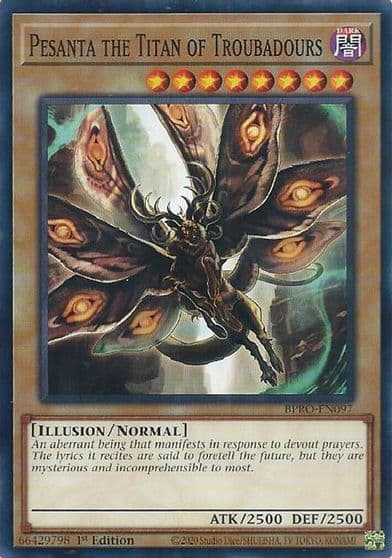 Pesanta the Titan of Troubadours Burst Protocol Yu-Gi-Oh! card